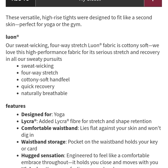 Lululemon Wunder Under High Rise - Picture 9 of 9